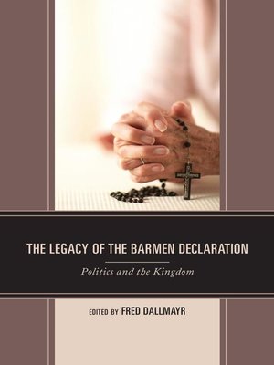 cover image of The Legacy of the Barmen Declaration